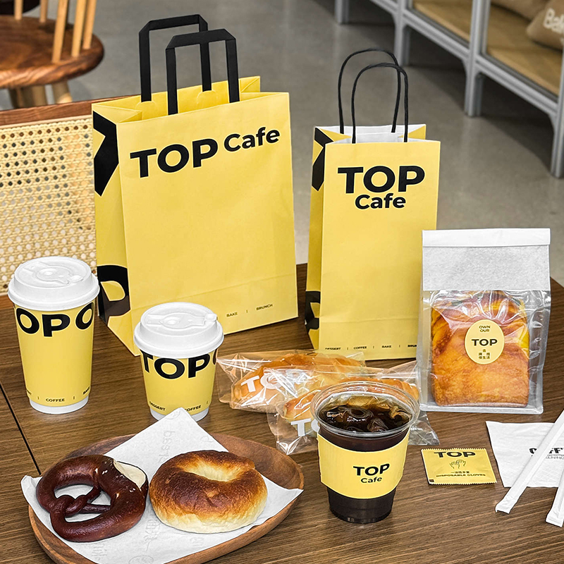 8oz 16oz 20oz Biodegradable Custom Take Out PE Coated Double Ripple Wall Paper Milk Tea Cups Paper Sauce Coffee Cup With Logo