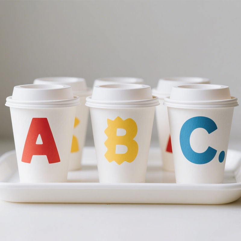 4-16oz Double Double Wall Coffee Cup - Custom Printed