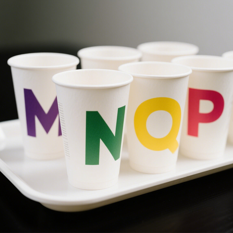 Custom Printed 12oz Paper Coffee Cup - Single/Double Wall with Lids